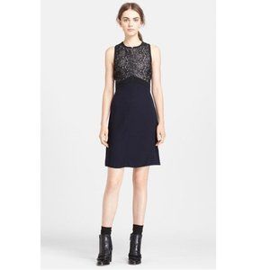 ALC Varney Black Rose Lace Mini Dress